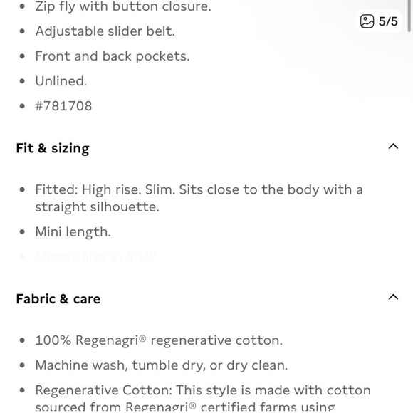 Denim mini skirt - Picture 5 of 5